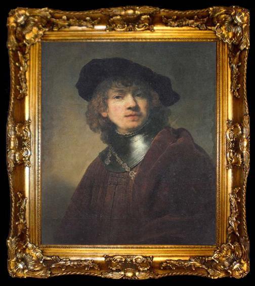 framed  REMBRANDT Harmenszoon van Rijn Self-Portrait, ta009-2